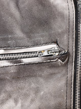 ペイントパターン フェイクレザージャケット