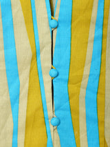 スタンドカラー ストライプ ベスト