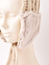 【3色展開】ケーブルニット イヤーマフ