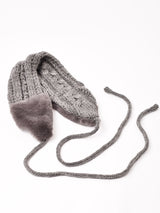 【3色展開】ケーブルニット イヤーマフ