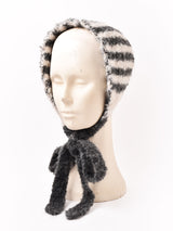 【3色展開】ボーダー ニット イヤーマフ