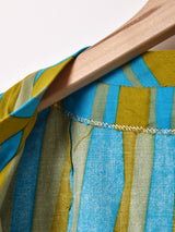 スタンドカラー ストライプ ベスト