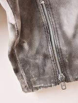 ペイントパターン フェイクレザージャケット