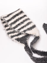 【3色展開】ボーダー ニット イヤーマフ