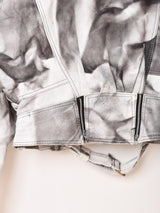 ペイントパターン フェイクレザージャケット