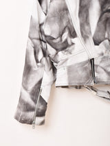 ペイントパターン フェイクレザージャケット