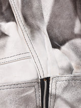 ペイントパターン フェイクレザージャケット