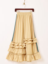 【3色展開】Meridian ライン入り トラックタイプ フリルスカート