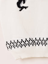 【2色展開】Meridian シャチ ハーフジップ 半袖セーター