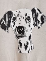 Meridian ダルメシアン パイピング 半袖セーター