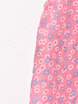 花柄 スリーブレスシャツ