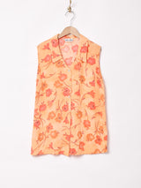 スリーブレス ハワイアンシャツ