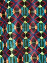 【4色展開】Emerald Motel 総柄 バルーンスリーブ ベロア ブラウス