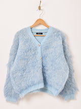 【3色展開】Meridian ファーデザイン カーディガン