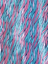 【4色展開】Emerald Motel 総柄 バルーンスリーブ ベロア ブラウス