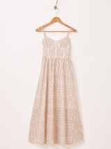 【2色展開】Meridian 花柄 レース キャミソールワンピース