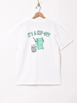 【2色展開】 プリントTシャツ「IT'S A RIP-OFF」