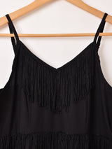 【2色展開】Emerald Motel フリンジ キャミソールワンピース