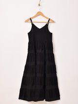 【2色展開】Emerald Motel フリンジ キャミソールワンピース