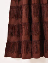 【2色展開】Emerald Motel フリンジ キャミソールワンピース