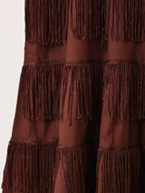 【2色展開】Emerald Motel フリンジ キャミソールワンピース