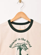 クロップド リンガーTシャツ「Sunday Holiday」