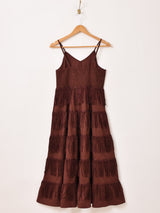 【2色展開】Emerald Motel フリンジ キャミソールワンピース