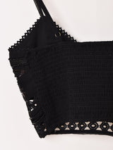 【2色展開】Emerald Motel ビーズ刺繍 ビスチェ