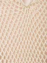 イタリア製 フリンジ パールビーズ キャミソール