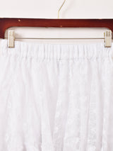 【3色展開】Emerald Motel レース ランダムフリル スカート