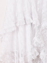 【3色展開】Emerald Motel レース ランダムフリル スカート