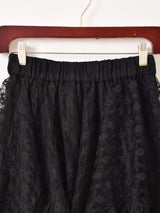 【3色展開】Emerald Motel レース ランダムフリル スカート