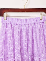 【3色展開】Emerald Motel レース ランダムフリル スカート