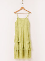 【5色展開】Meridian ティアード フリル キャミソールワンピース