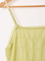 【5色展開】Meridian ティアード フリル キャミソールワンピース