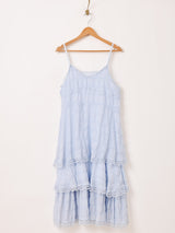 【5色展開】Meridian ティアード フリル キャミソールワンピース