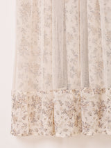 【3色展開】Meridian 花柄 シフォン×チュール キャミソールワンピース