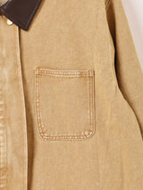 【2色展開】Meridian レザーカラー デニムジャケット