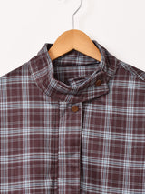 【2色展開】Elcamino チェック柄 フェイクスエード ショートブルゾン