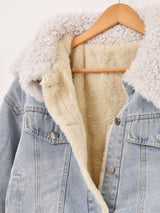 【2色展開】Elcamino ビッグファーカラー デニムジャケット