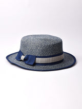 【3色展開】パイピングリボン ボーターハット