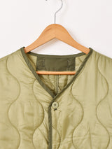 切り替えデザイン ミリタリー キルティングコート