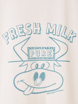 【2色展開】 プリントTシャツ「FRESH MILK」