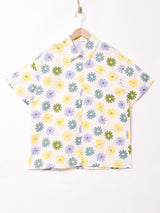 【2色展開】Elcamino 花柄 半袖シャツ