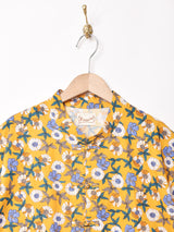 【2色展開】Elcamino 花柄 チャイナデザイン 半袖シャツ