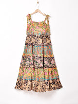 Emerald Motel パッチワーク 花柄 キャミソールワンピース