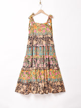 Emerald Motel パッチワーク 花柄 キャミソールワンピース