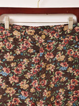 【2色展開】Elcamino 花柄 ゴブラン織り ハーフパンツ