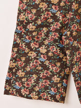 【2色展開】Elcamino 花柄 ゴブラン織り ハーフパンツ