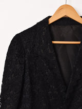 ブラックレース ドレス 2ピースセットアップ